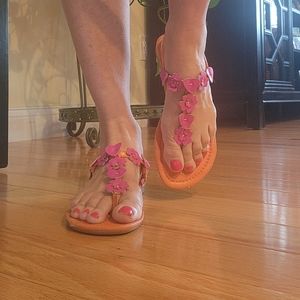 Pink & Orange Sandals